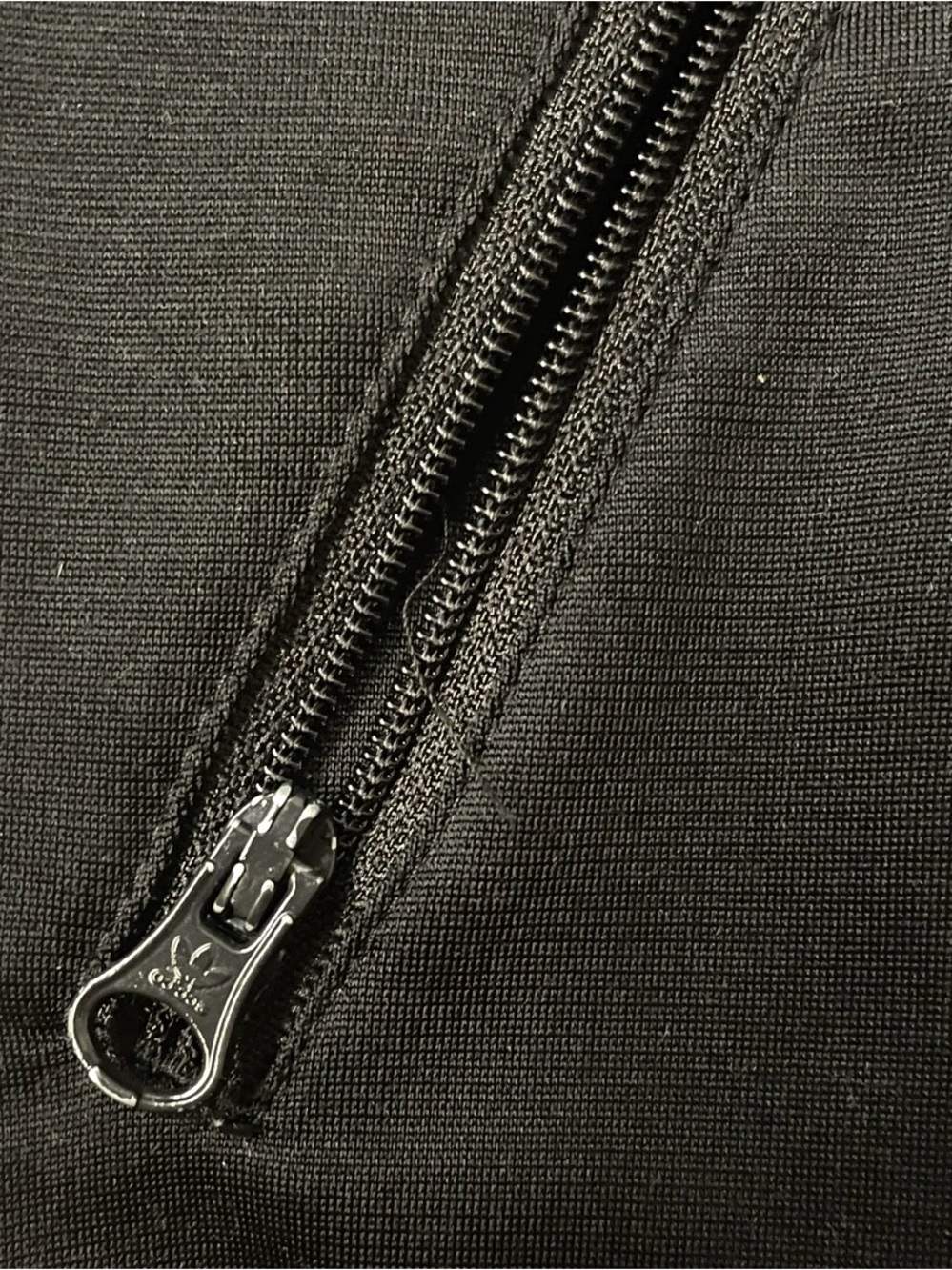 adidas Black Track Jacket with White Three-Stripes - Picture 4 of 6